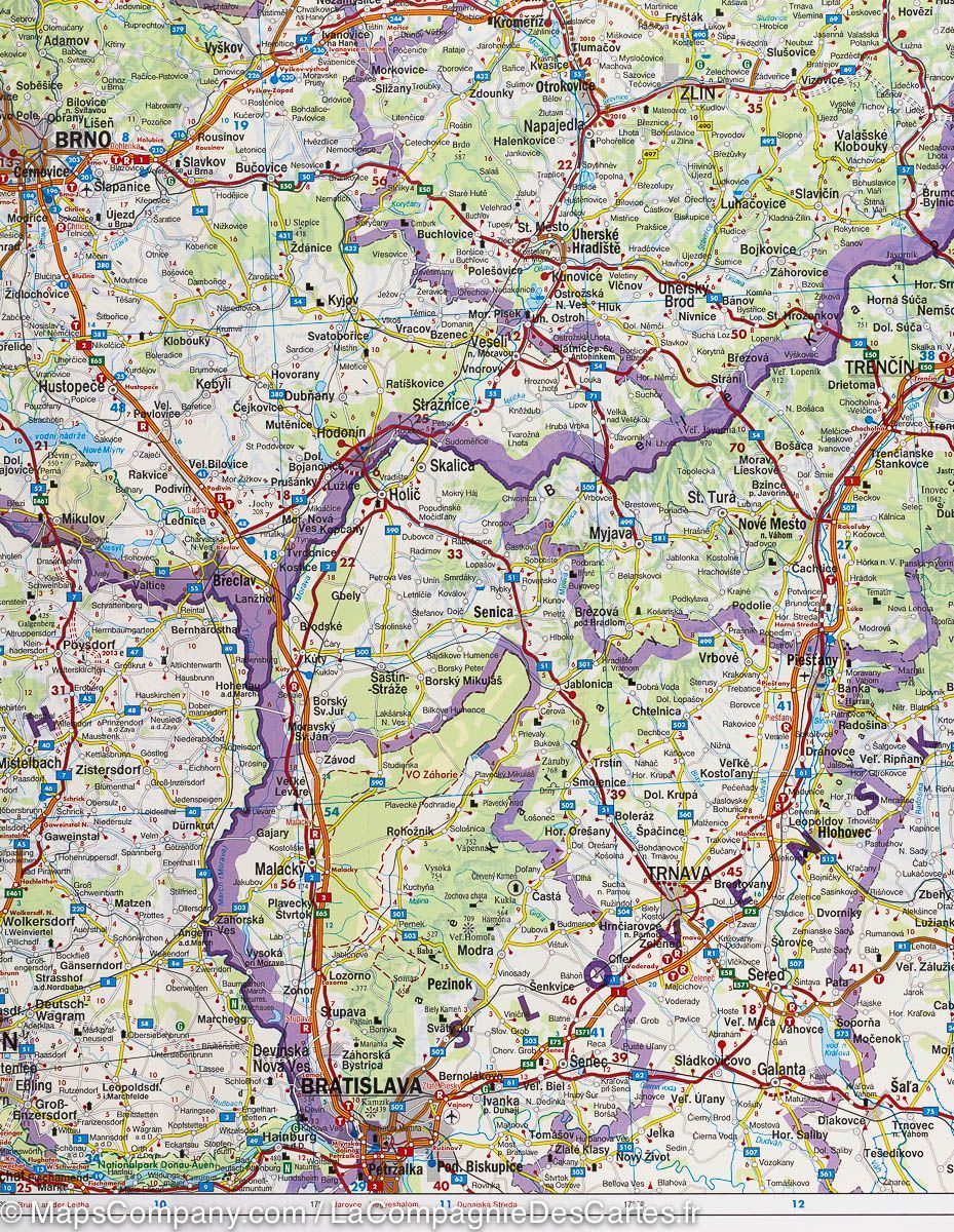 Carte routière - République Tchèque au 1/400,000 | Freytag & Berndt carte routière Freytag & Berndt