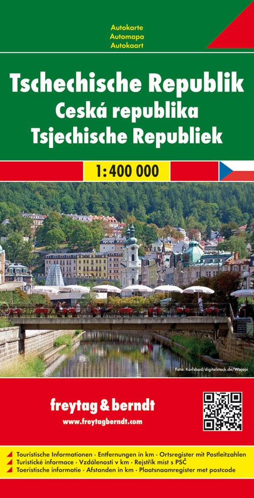 Carte routière - République Tchèque au 1/400,000 | Freytag & Berndt carte routière Freytag & Berndt