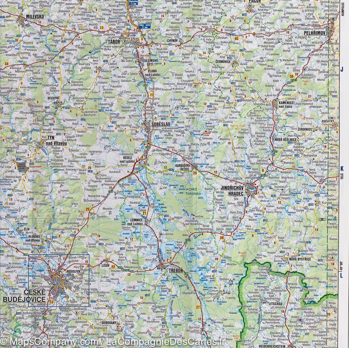 Carte routière - République Tchèque au 1/250 000 | Freytag & Berndt carte routière Freytag & Berndt