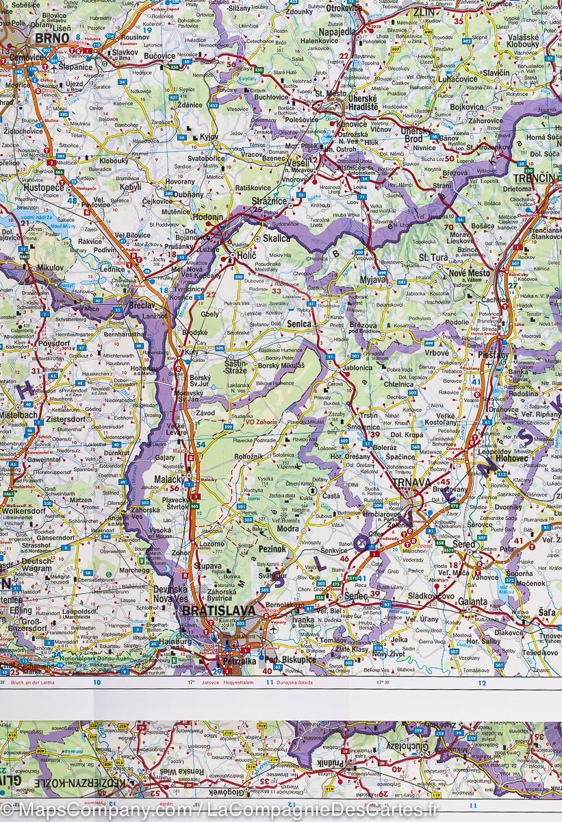 Carte routière de la République Tchèque et de la Slovaquie | Freytag &#038; Berndt - La Compagnie des Cartes