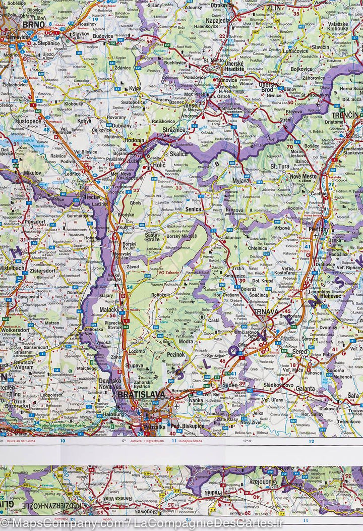 Carte routière de la République Tchèque et de la Slovaquie | Freytag &#038; Berndt - La Compagnie des Cartes