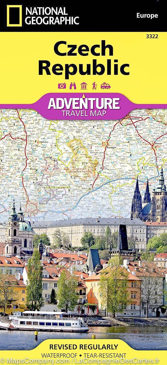 Carte routière - République Tchèque | National Geographic carte routière National Geographic