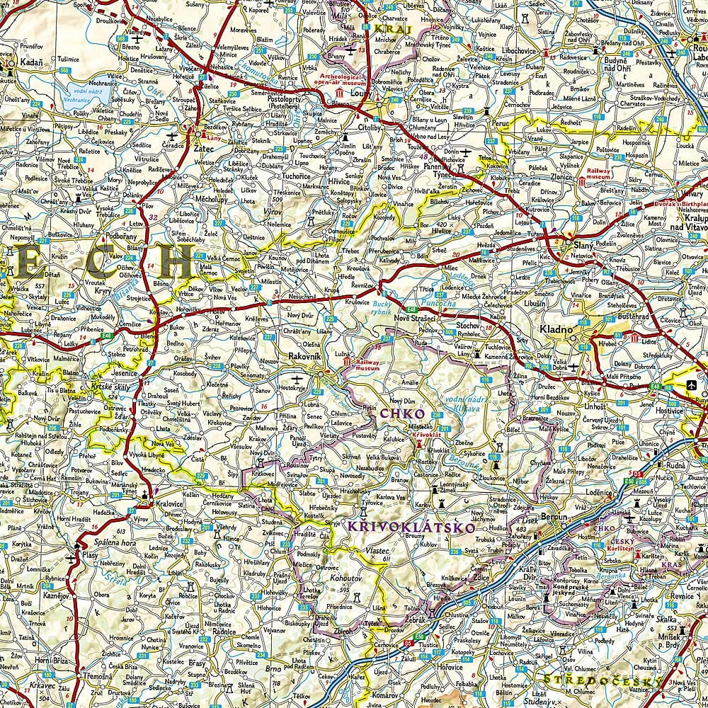 Carte routière - République Tchèque | National Geographic carte pliée National Geographic 