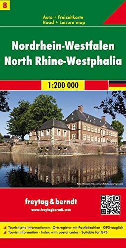Carte routière - Rhénanie du nord et de Westphalie (Allemagne) | Freytag & Berndt carte pliée Freytag & Berndt 