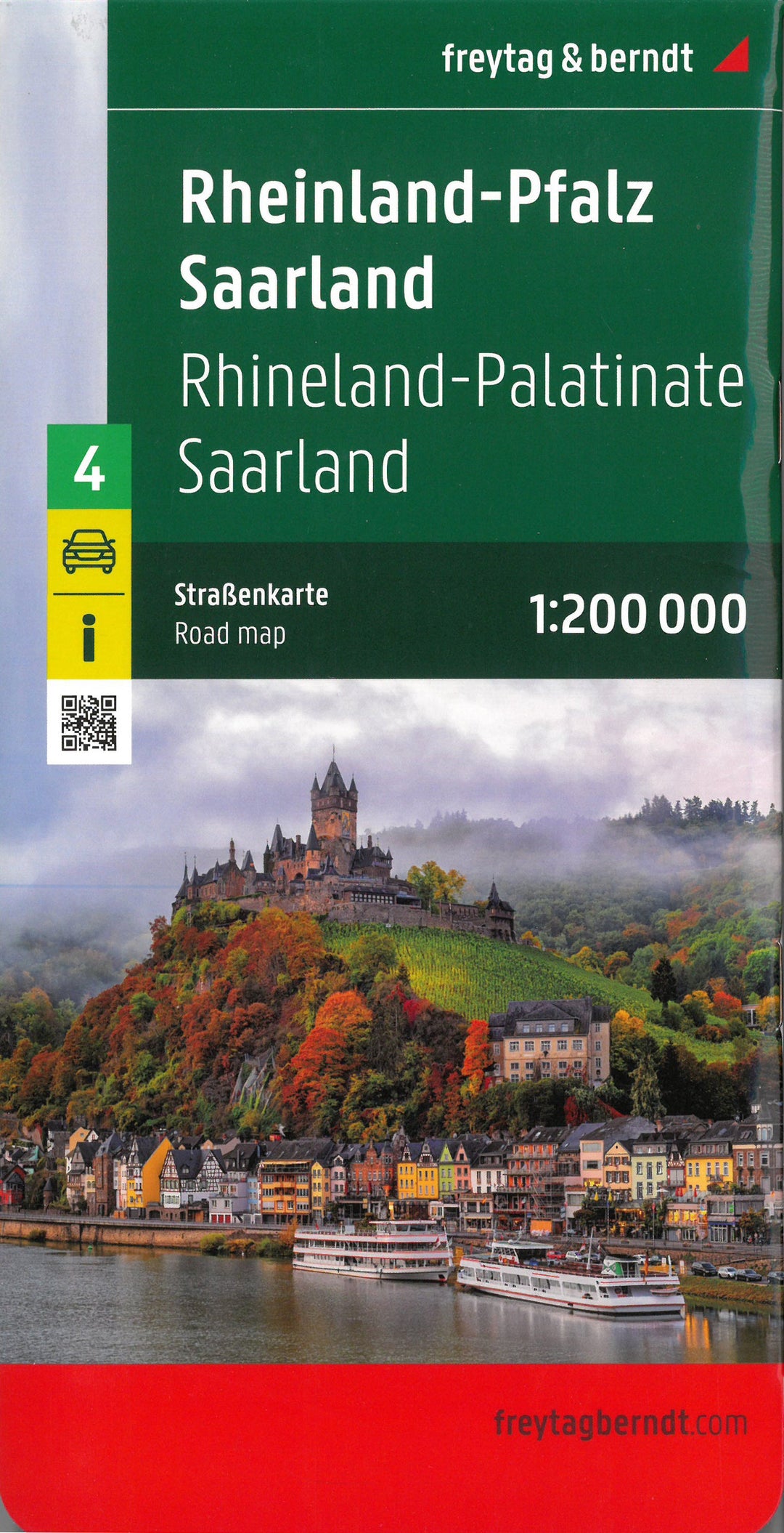 Carte routière - Rhénanie-Palatinat & Sarre (Allemagne) | Freytag & Berndt carte pliée Freytag & Berndt 