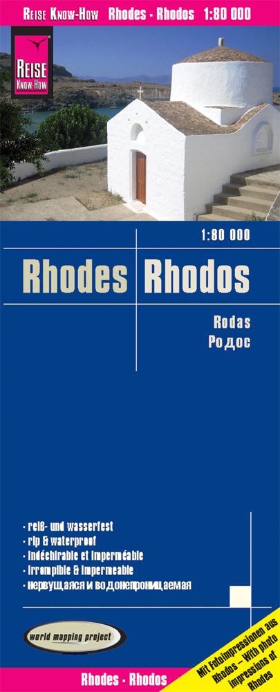 Carte routière - Rhodes | Reise Know How carte pliée Reise Know-How 