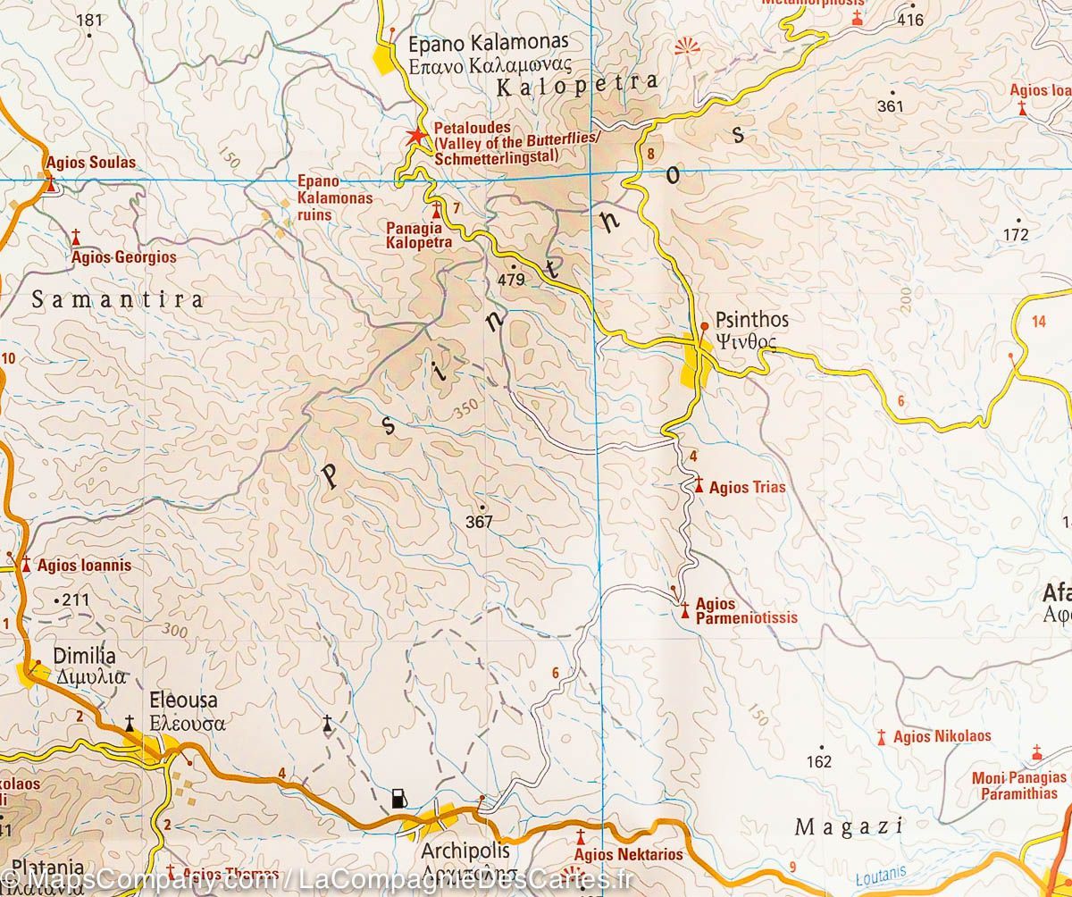 Carte routière - Rhodes | Reise Know How carte routière Reise Know-How