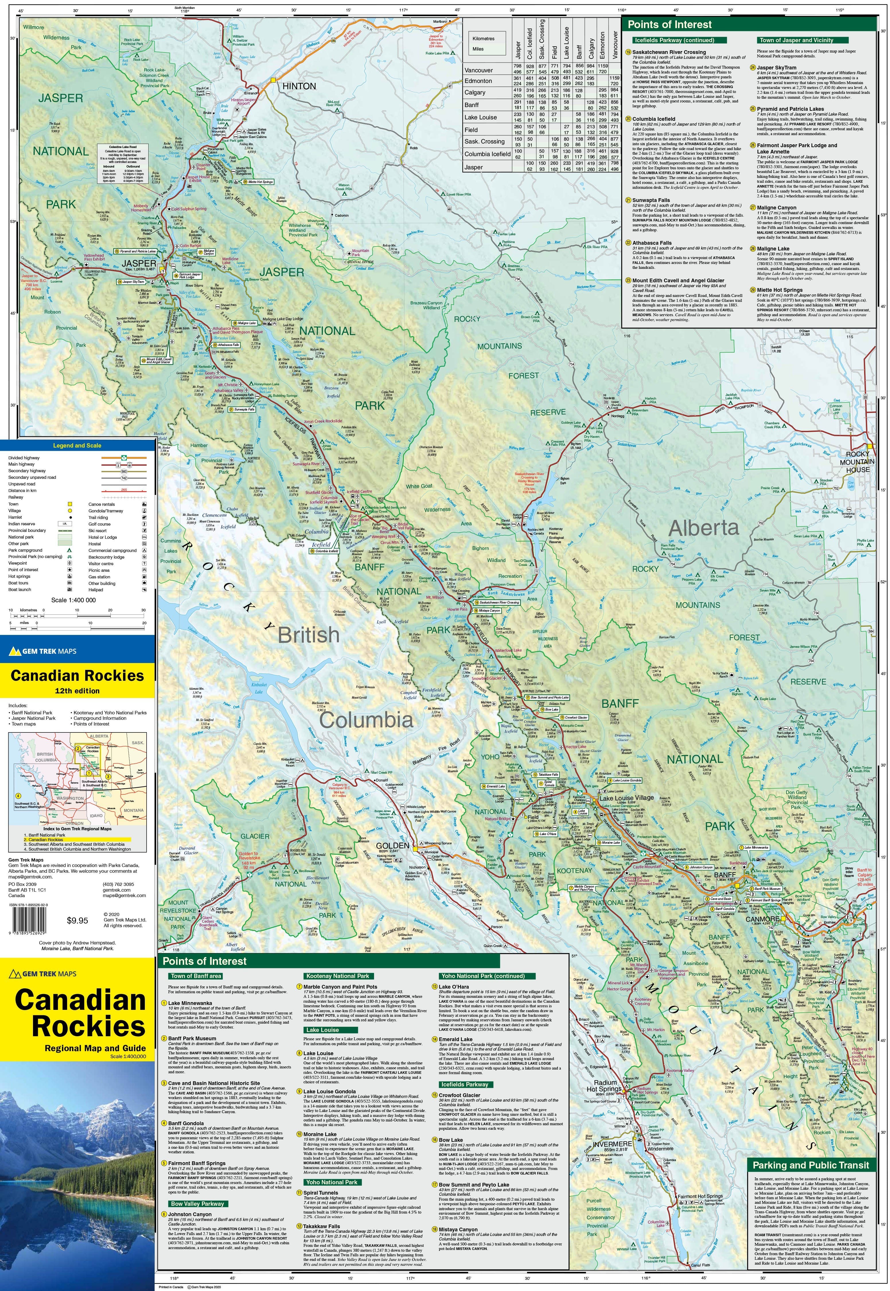 Road Map Canadian Rocky Gem Trek Cartovia Road Map Canadian Rocky Gem Trek Cartovia