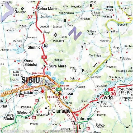 Carte routière - Roumanie & Moldavie - 1/500 000 | Freytag & Berndt carte routière Freytag & Berndt