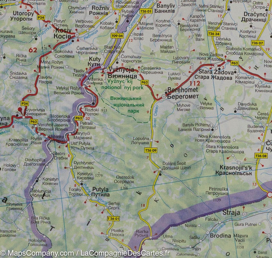 Carte routière - Roumanie & Moldavie - 1/500 000 | Freytag & Berndt carte routière Freytag & Berndt