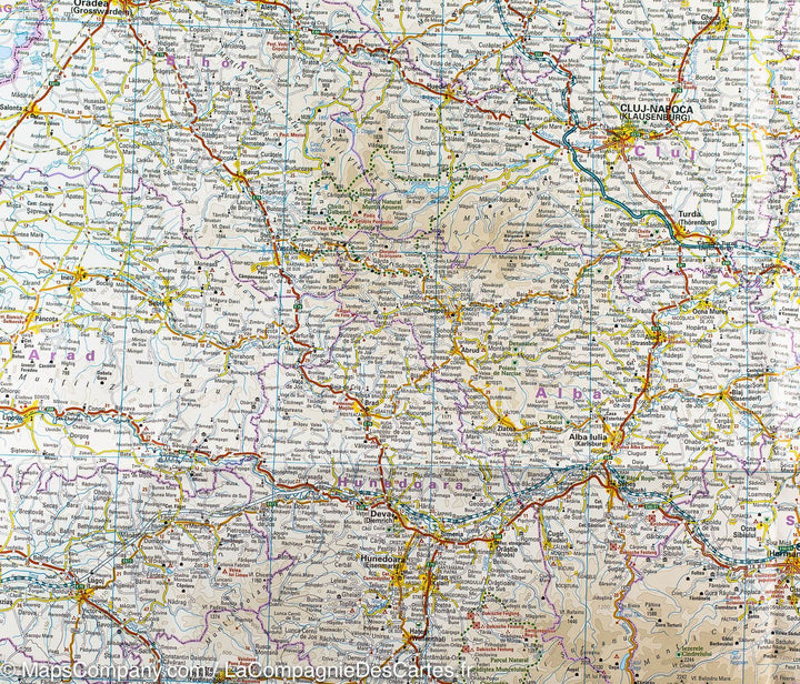 Carte routière de la Roumanie &amp; Moldavie | Reise Know How - La Compagnie des Cartes