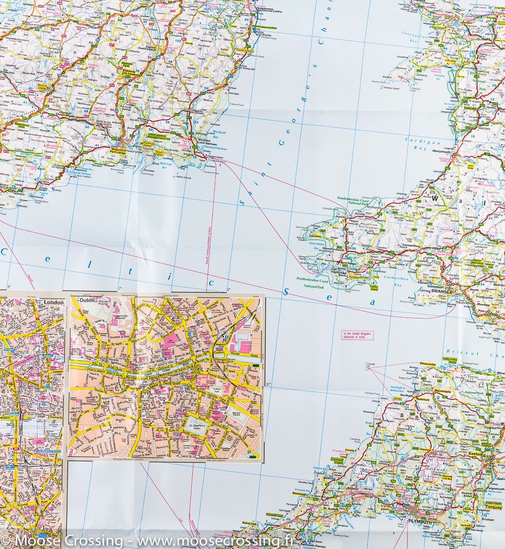 Carte routière - Royaume-Uni & Irlande | IGN carte pliée IGN 