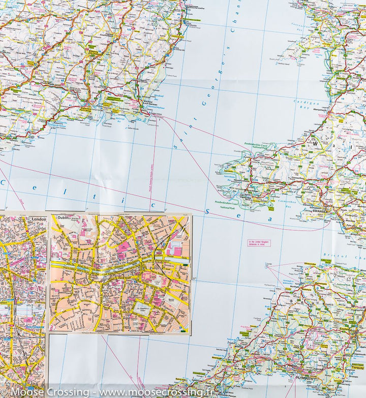 Carte routière - Royaume-Uni & Irlande | IGN carte pliée IGN 
