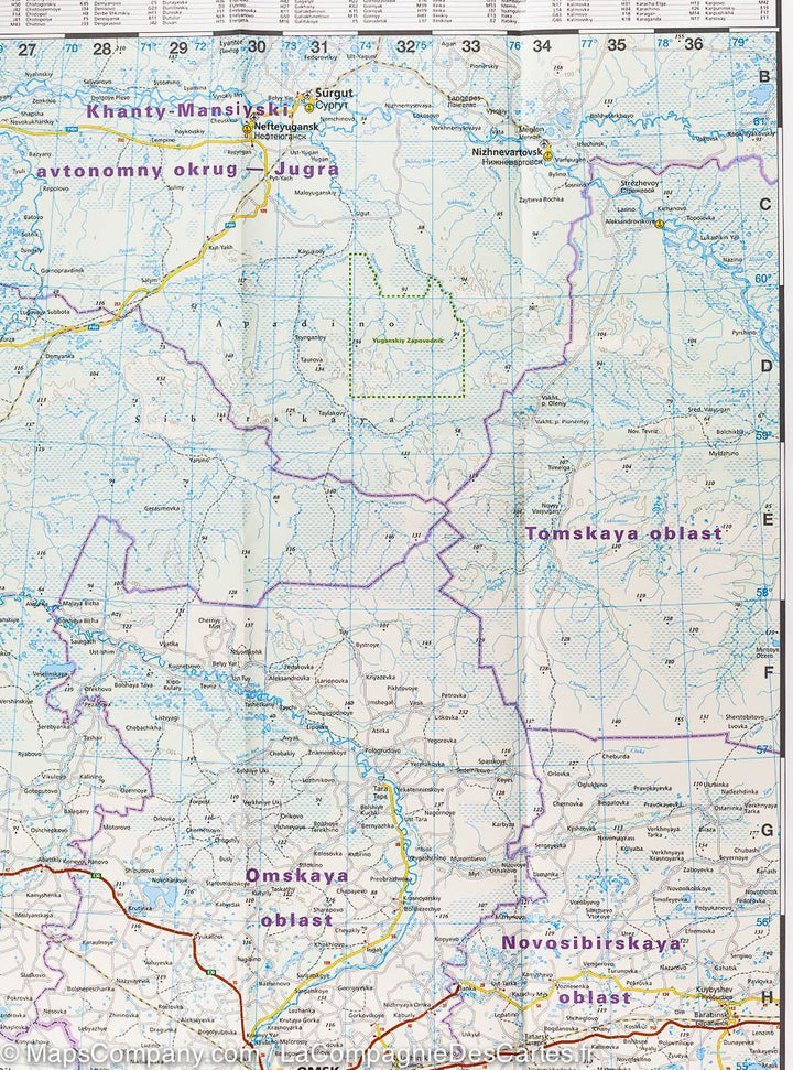 Carte routière de la Russie (de l&rsquo;Oural au lac Baikal) | Reise Know How - La Compagnie des Cartes