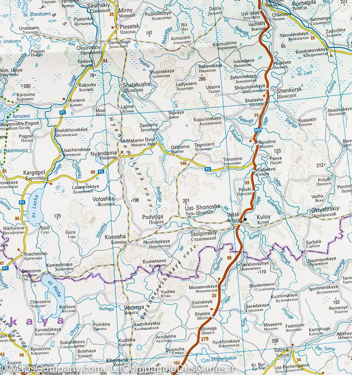 Carte routière de l'ouest de la Russie | Reise Know How - La Compagnie des Cartes