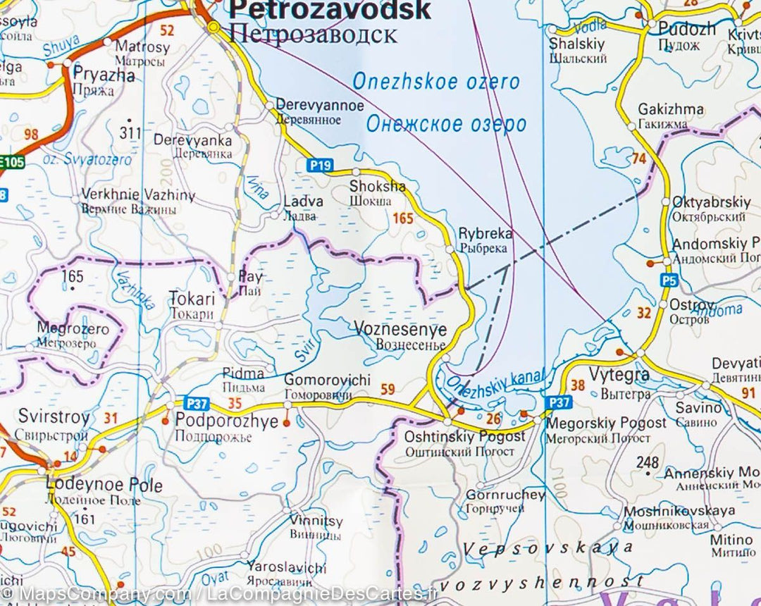 Carte routière de l'ouest de la Russie | Reise Know How - La Compagnie des Cartes