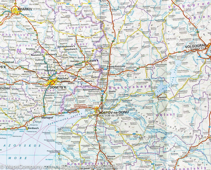 Carte routière de l'ouest de la Russie | Reise Know How - La Compagnie des Cartes