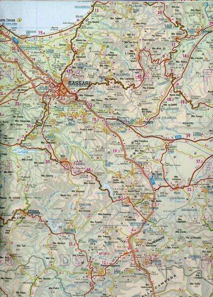 Carte routière - Sardaigne | Kümmerly & Frey carte routière Kümmerly & Frey