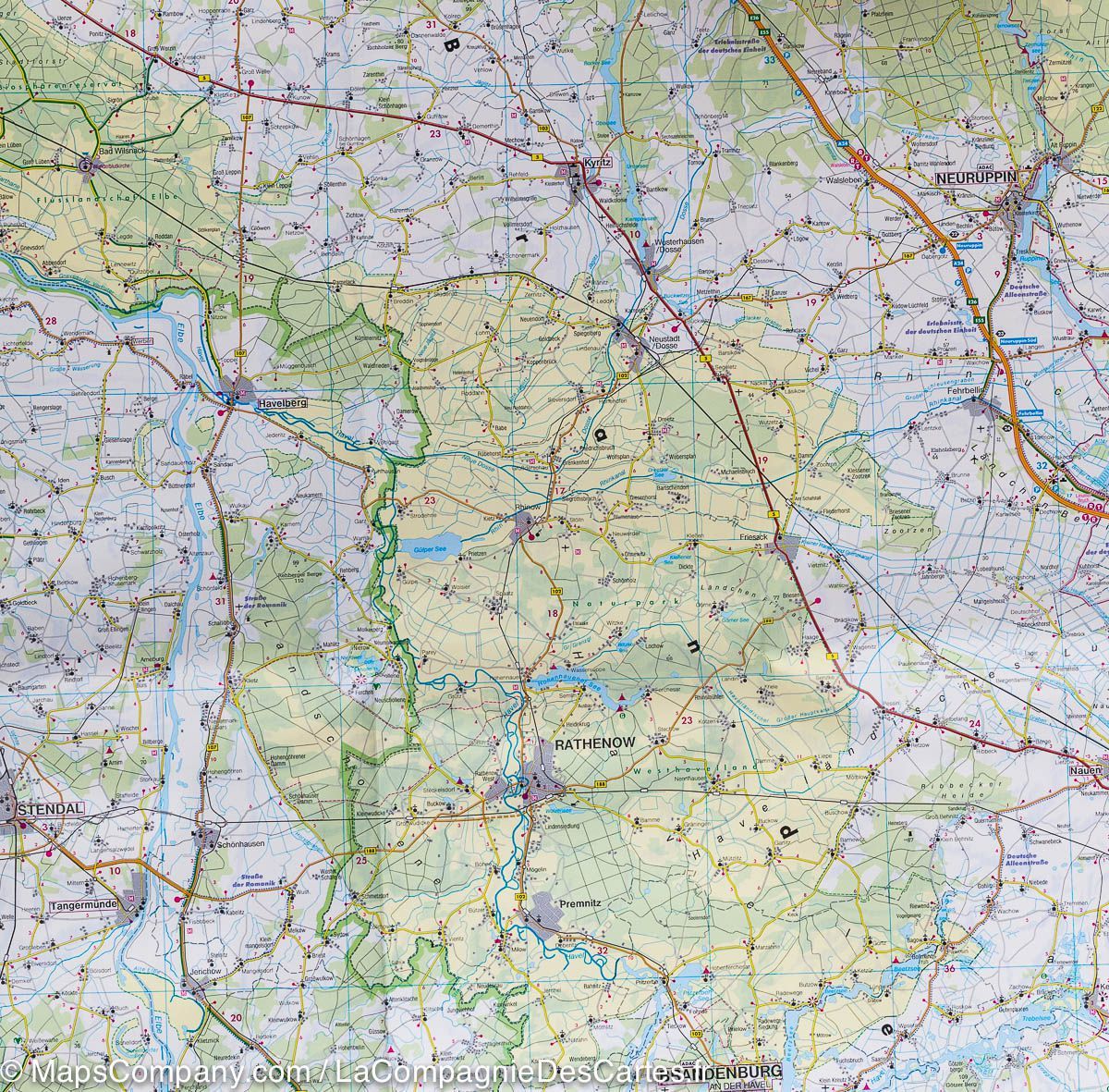 Carte routière - Saxe Anhalt (Allemagne) | Freytag & Berndt carte routière Freytag & Berndt