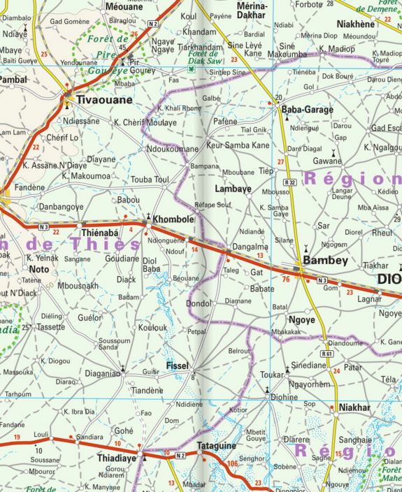 Carte routière - Sénégal & Gambie | Reise Know How carte routière Reise Know-How