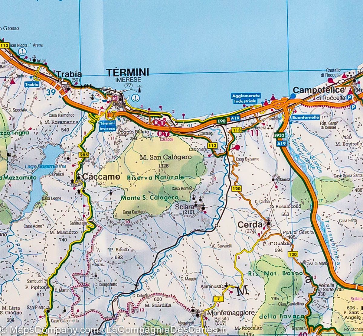 Carte routière - Sicile | Freytag & Berndt carte routière Freytag & Berndt
