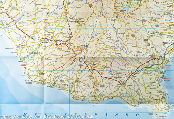 Carte routière de la Sicile (Italie) | Reise Know How - La Compagnie des Cartes