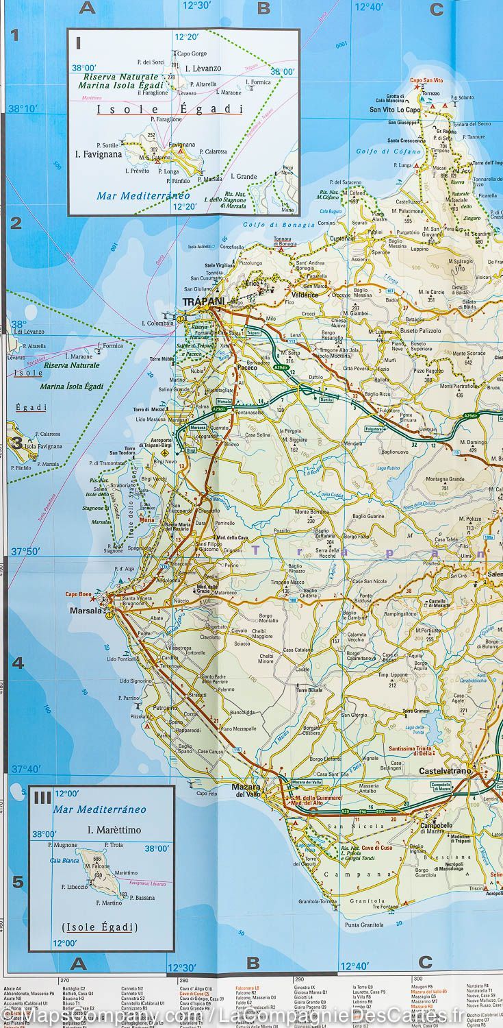 Carte routière de la Sicile (Italie) | Reise Know How - La Compagnie des Cartes