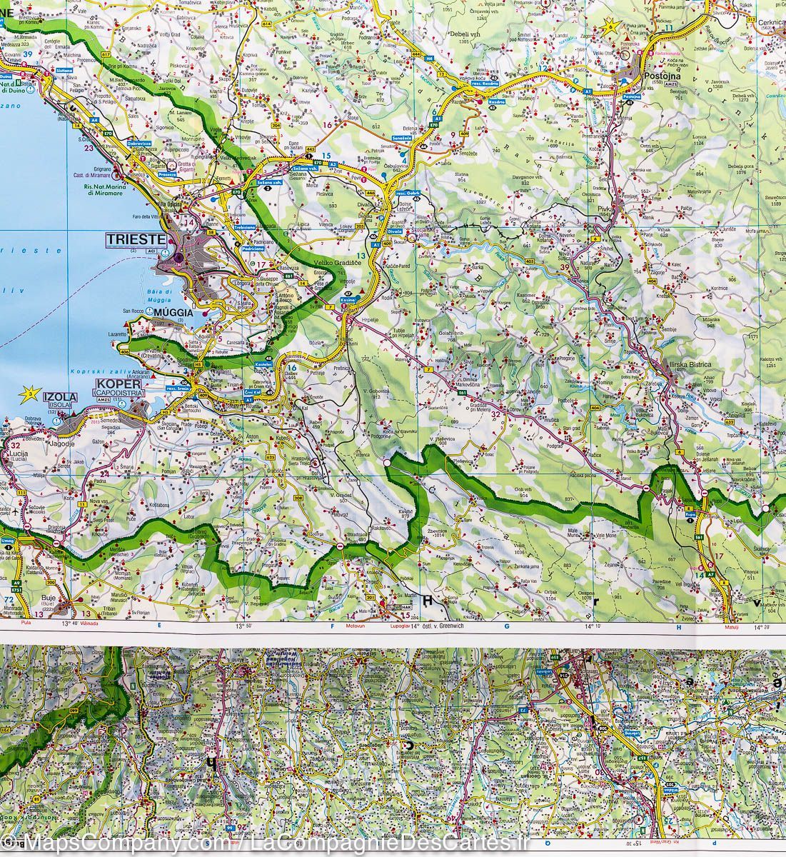 Carte routière - Slovénie au 1 / 150 000 | Freytag & Berndt carte routière Freytag & Berndt