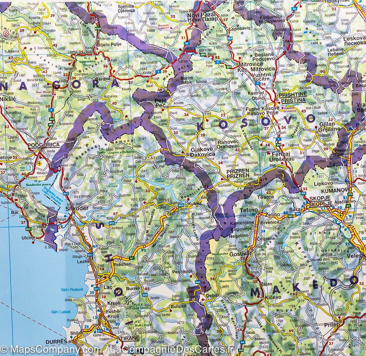 Carte routière - Slovénie, Croatie, Serbie, Bosnie, Montenegro, Kosovo & Macédoine | Freytag & Berndt carte routière Freytag & Berndt