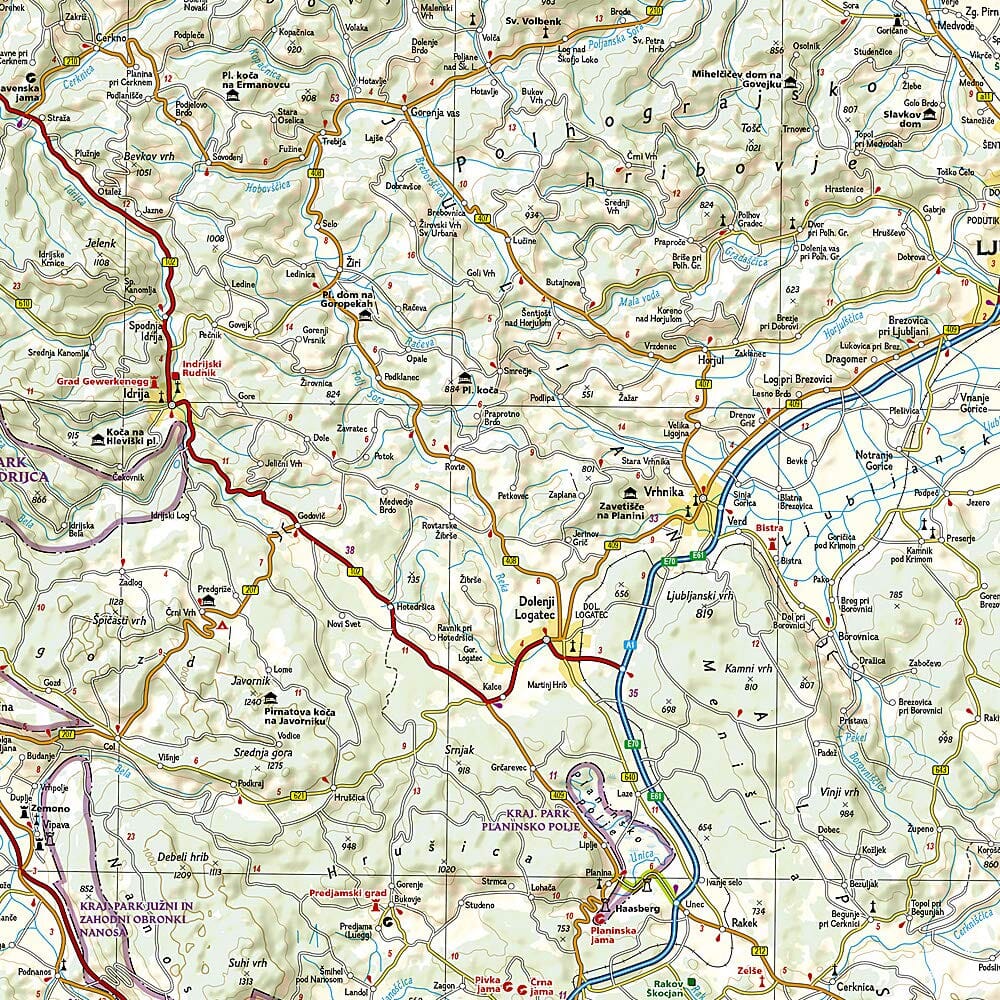 Carte routière - Slovénie | National Geographic carte pliée National Geographic 