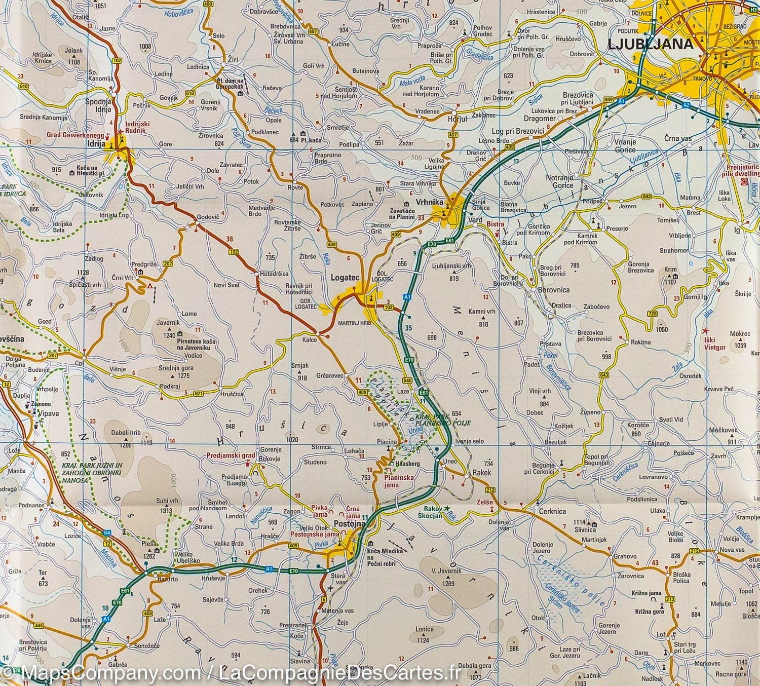 Carte routière - Slovénie | Reise Know How carte routière Reise Know-How