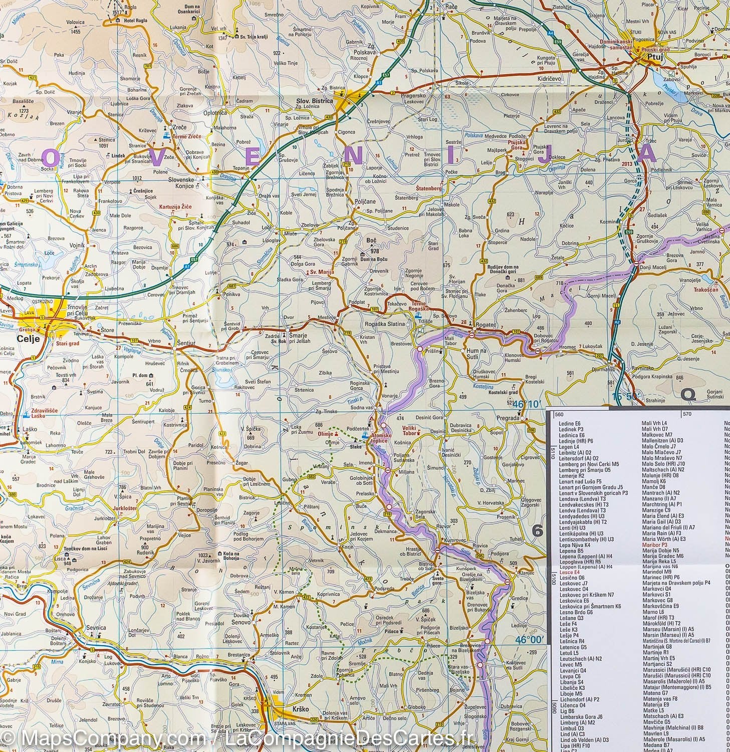 Carte routière - Slovénie | Reise Know How carte routière Reise Know-How
