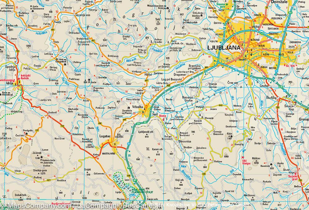 Carte routière de la Slovénie | Reise Know How - La Compagnie des Cartes