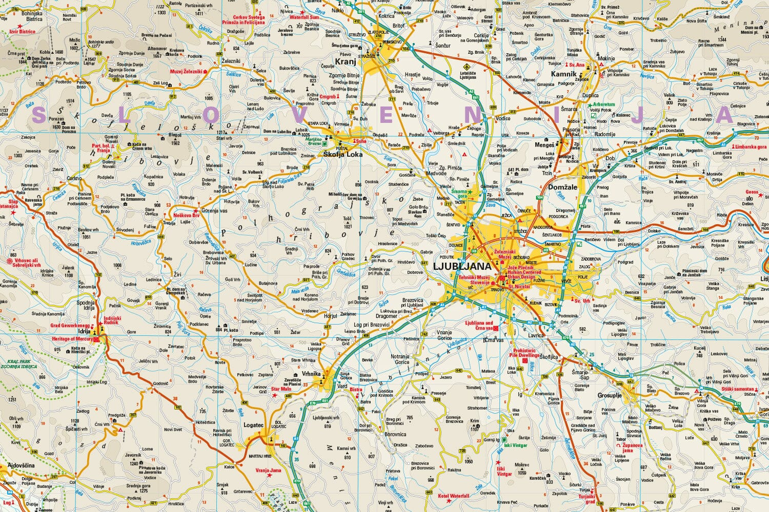 Carte routière - Slovénie | Reise Know How carte routière Reise Know-How