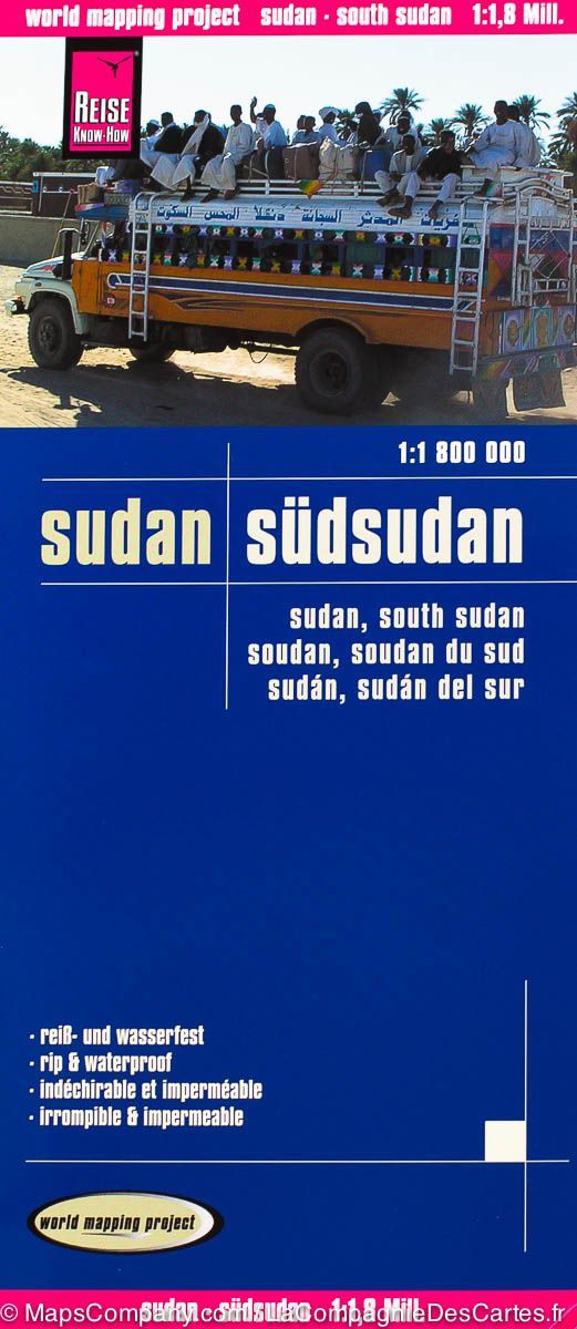 Carte routière - Soudan et Sud-Soudan | Reise Know How carte routière Reise Know-How