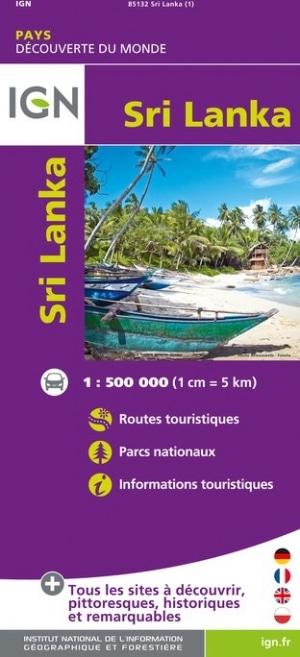 Carte routière - Sri Lanka | IGN carte pliée IGN 
