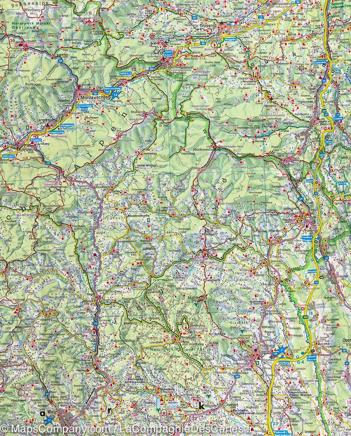 Carte routière de la Styrie (Autriche) | Freytag & Berndt - La Compagnie des Cartes