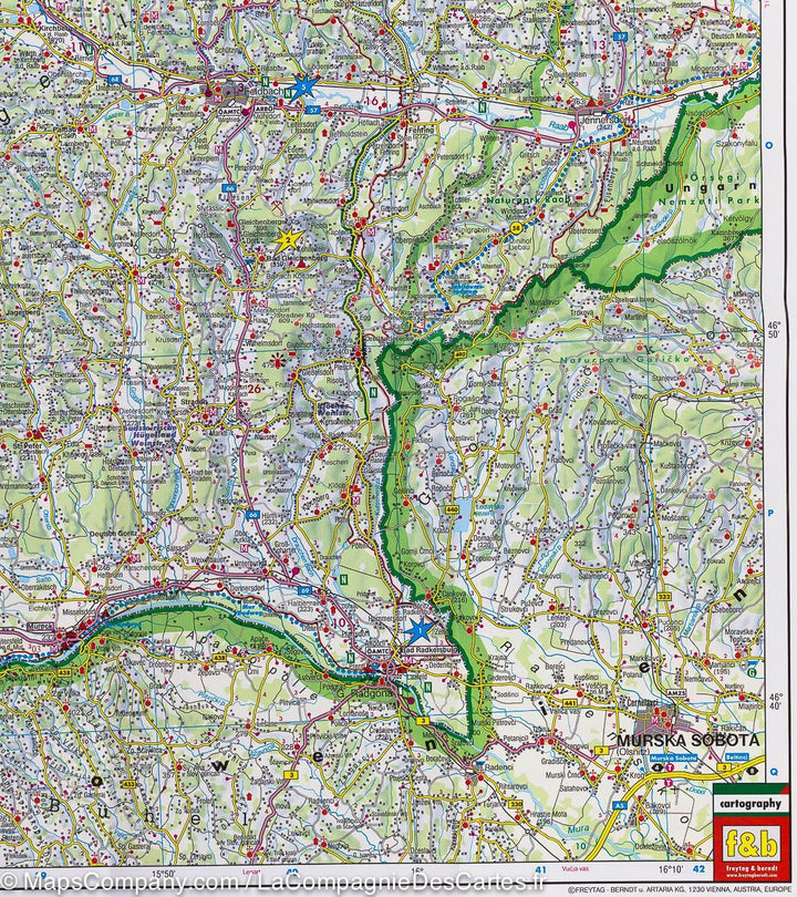 Carte routière de la Styrie (Autriche) | Freytag & Berndt - La Compagnie des Cartes