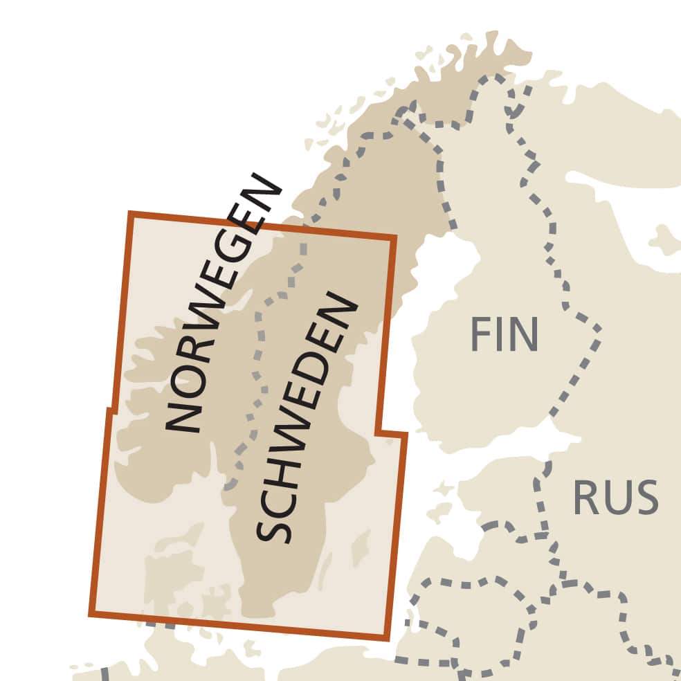 Carte routière - Suède Sud et Norvège Sud | Reise Know How carte routière Reise Know-How