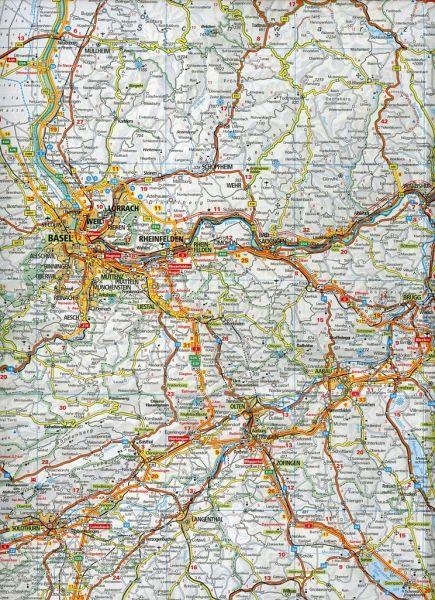 Carte routière - Suisse 2026 +10 plans de ville | Kümmerly & Frey carte routière Kümmerly & Frey