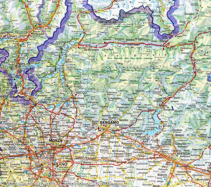 Carte routière de la Suisse | Freytag & Berndt - La Compagnie des Cartes