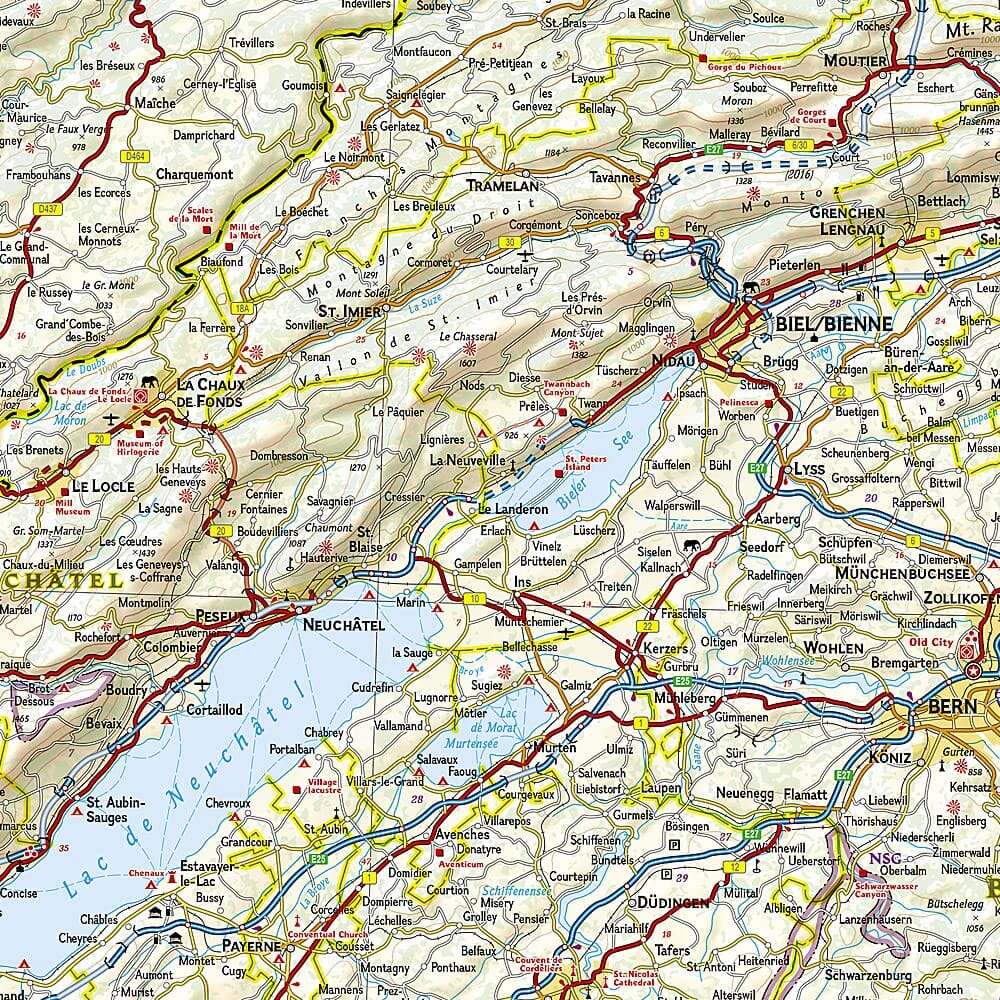 Carte routière - Suisse | National Geographic carte pliée National Geographic 