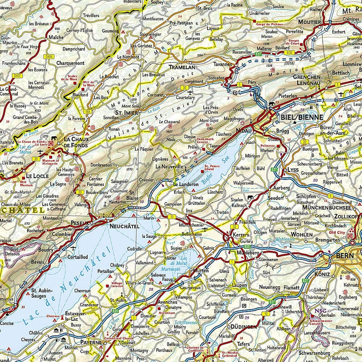 Carte routière - Suisse | National Geographic carte pliée National Geographic 