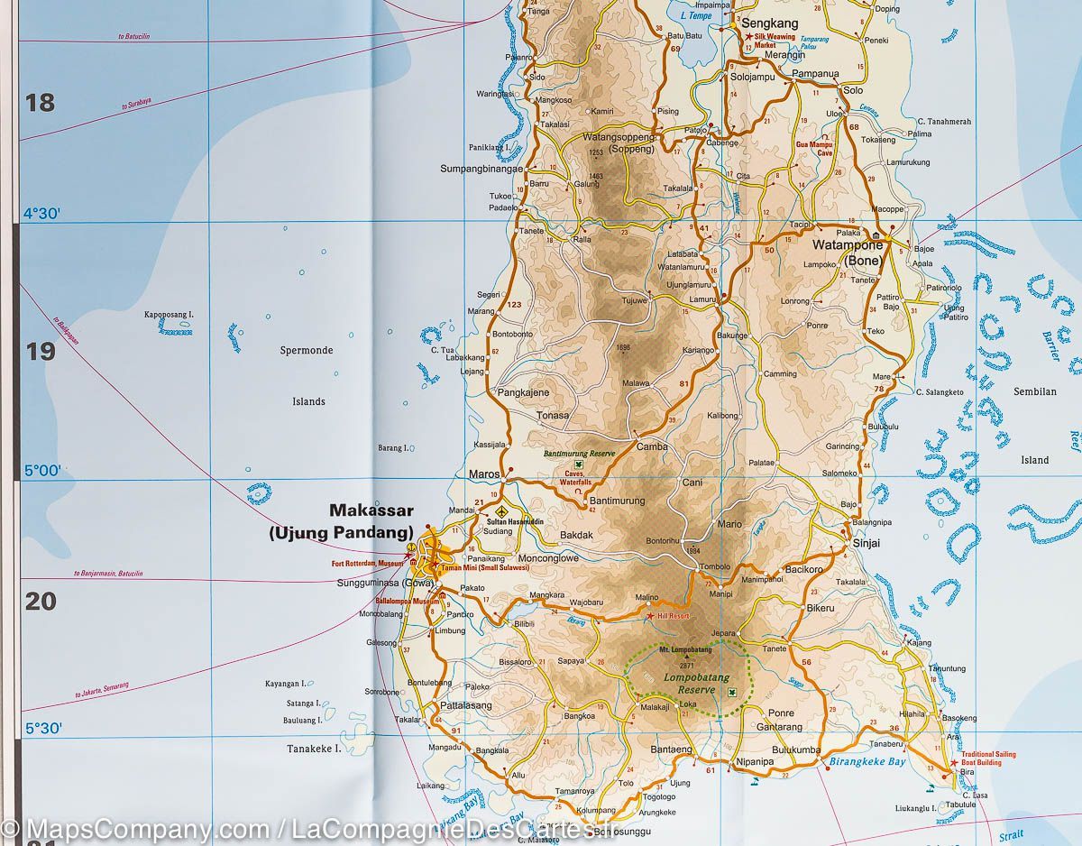 Carte routière - Sulawesi (Indonésie) | Reise Know How carte routière Reise Know-How