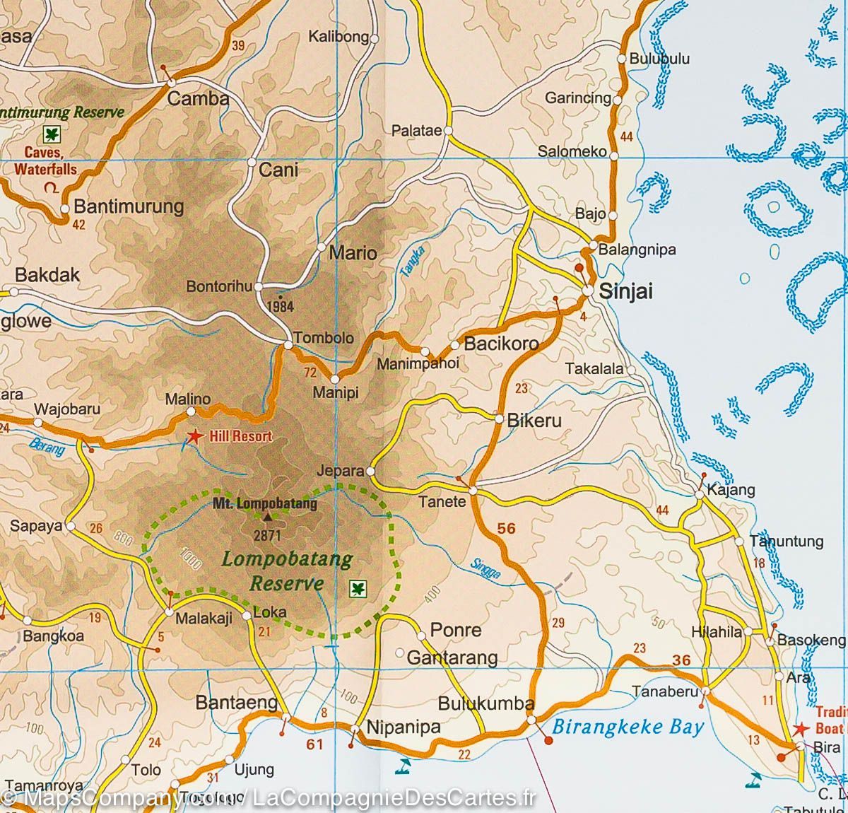 Carte routière - Sulawesi (Indonésie) | Reise Know How carte routière Reise Know-How