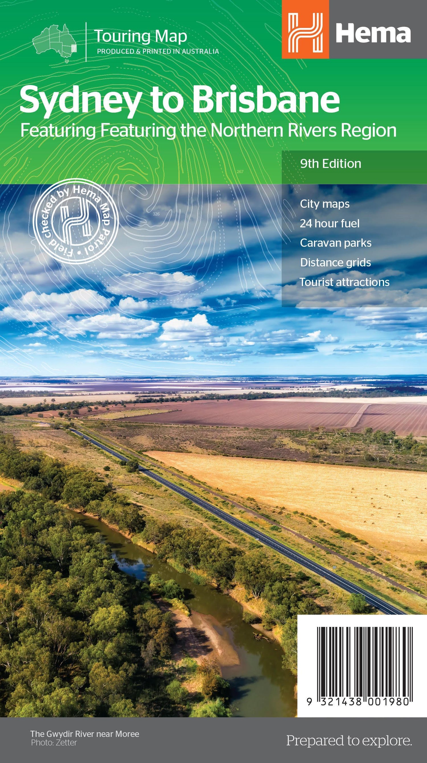 Carte routière - Sydney à Brisbane (Australie) | Hema Maps carte routière Hema Maps