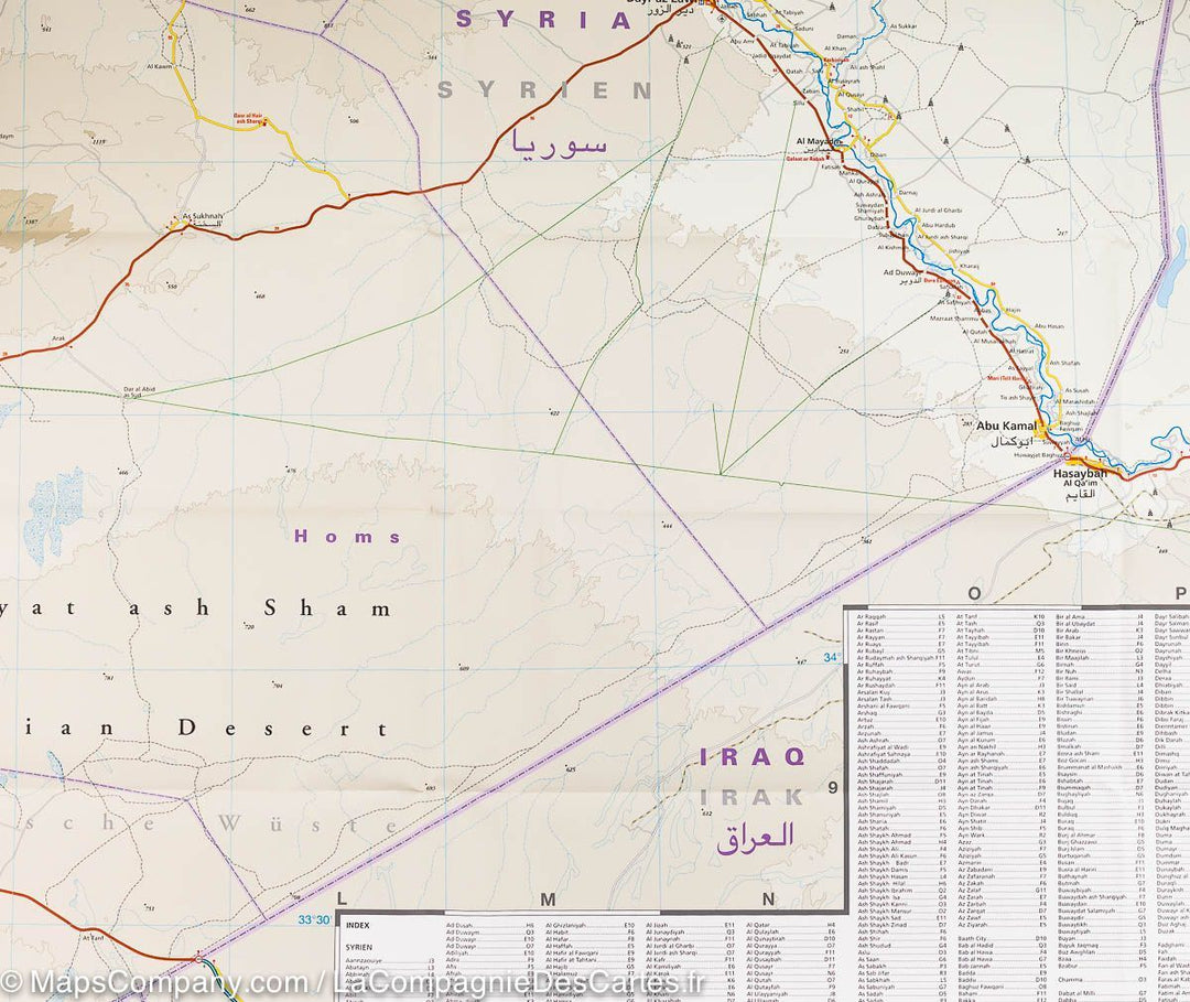 Carte routière - Syrie & Liban | Reise Know How carte pliée Reise Know-How 
