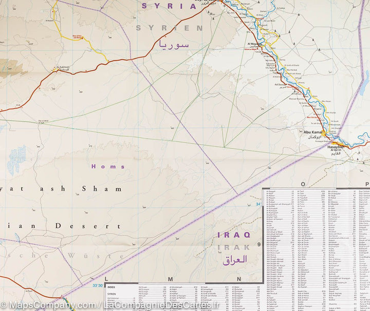 Carte routière - Syrie & Liban | Reise Know How carte pliée Reise Know-How 