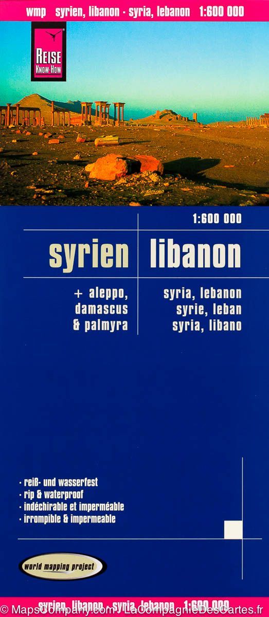 Carte routière - Syrie & Liban | Reise Know How carte routière Reise Know-How