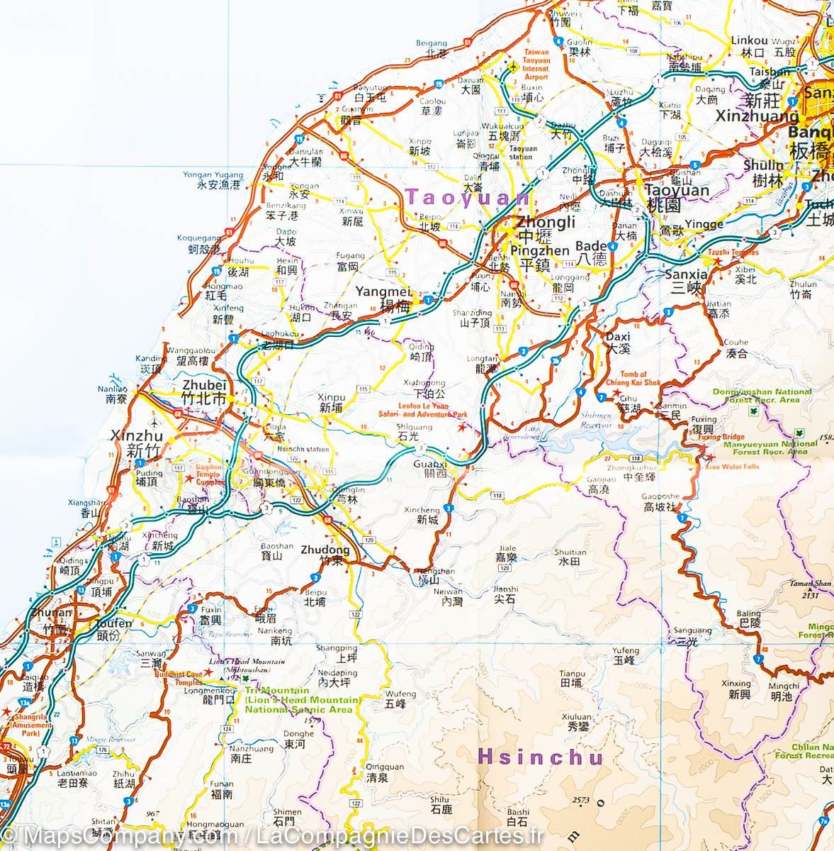 Carte routière - Taiwan | Reise Know How carte routière Reise Know-How